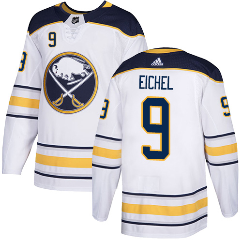 Adidas Sabres #9 Jack Eichel White Road Authentic Youth Stitched NHL Jersey